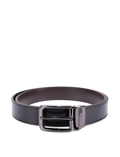 Ремінь шкіряний коричневий (10-126CB-1) - фото 1 - Miraton