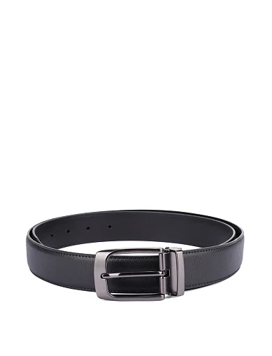 Ремінь шкіряний чорний (AW25B2) - фото 1 - Miraton