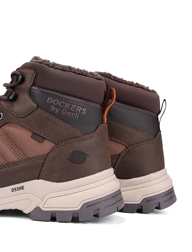 Чоловічі черевики з екошкіри коричневі (53HE102-657320) - фото 5 - Miraton