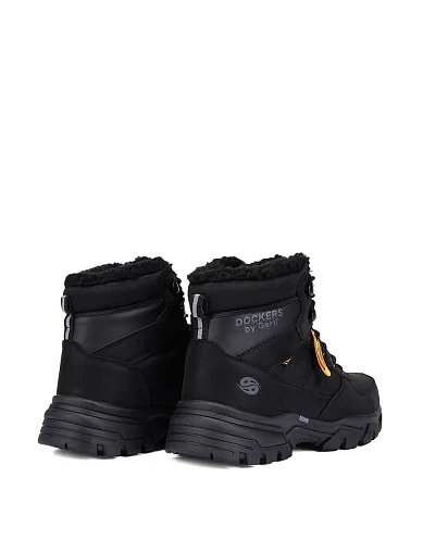 Чоловічі черевики з екошкіри чорні (53HE102-657101) - фото 4 - Miraton