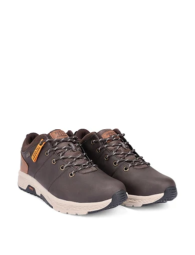 Чоловічі кросівки з екошкіри коричневі (51RY006-640380) - фото 3 - Miraton