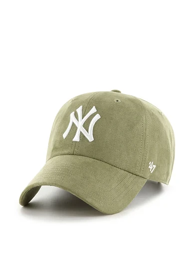 Кепка 47 Brand NEW YORK YANKEES BALLPARK SUEDE из хлопка зеленая - фото 1 - Miraton