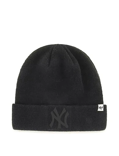 Шапка 47 Brand New York Yankees акриловая черная - фото 1 - Miraton