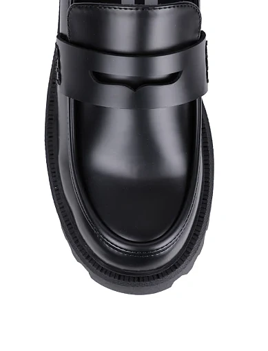 Женские туфли Buffalo из экокожи черные - фото 6 - Miraton