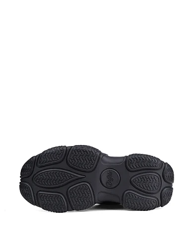 Женские кроссовки Buffalo из экокожи черные - фото 5 - Miraton