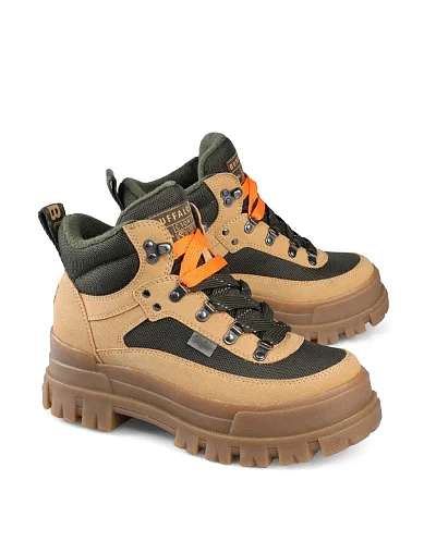 Женские ботинки из нубука бежевые - фото 3 - Miraton