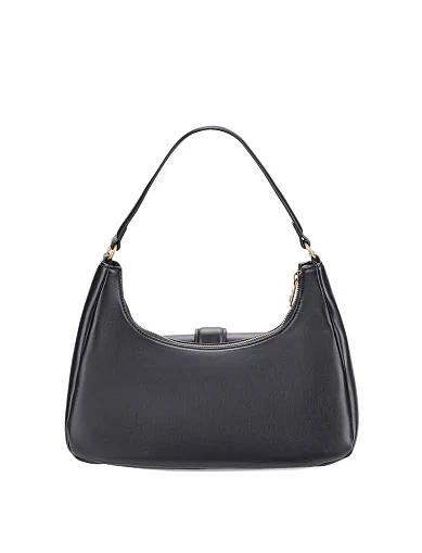 Женская сумка через плечо из экокожи черная - фото 4 - Miraton