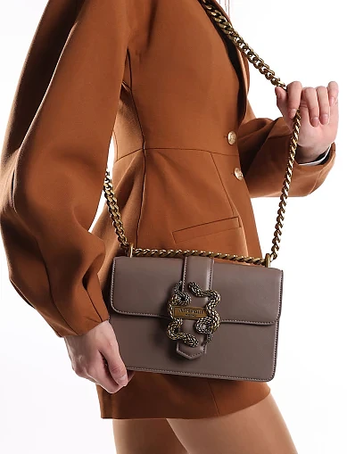 Женская сумка кросс-боди из экокожи бежевая - фото 2 - Miraton