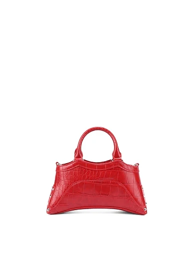 Женская сумка кросс-боди из экокожи красная - фото 4 - Miraton