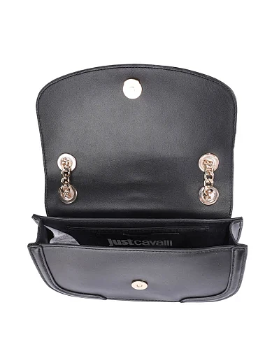 Женская сумка кросс-боди из экокожи черная - фото 6 - Miraton