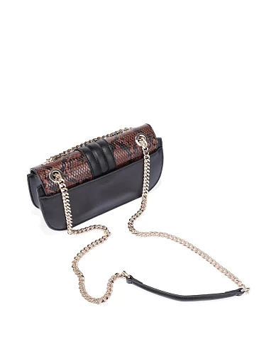 Женская сумка кросс-боди из экокожи черная - фото 7 - Miraton