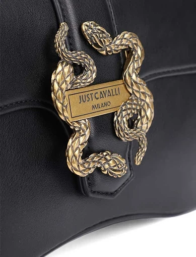 Женская сумка через плечо из экокожи черная - фото 5 - Miraton