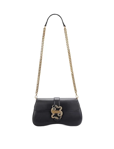 Женская сумка через плечо из экокожи черная - фото 7 - Miraton