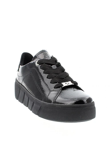 Женские туфли Rieker лаковые черные - фото 2 - Miraton