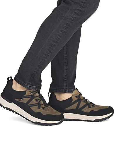 Чоловічі кросівки Rieker з екошкіри чорні (U0104-20) - фото 9 - Miraton