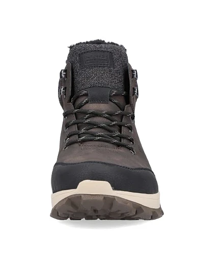 Чоловічі черевики з екошкіри коричневі (35534-25) - фото 4 - Miraton