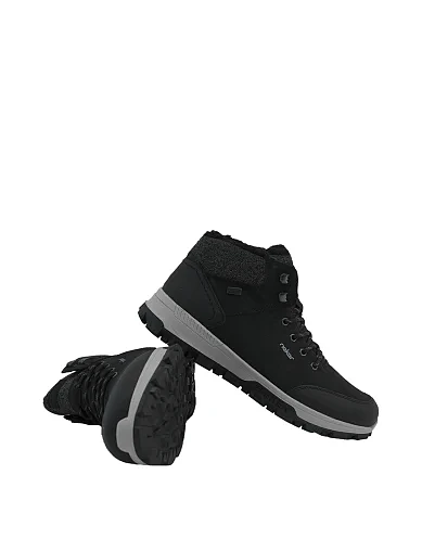 Чоловічі черевики з екошкіри чорні (35534-00) - фото 5 - Miraton