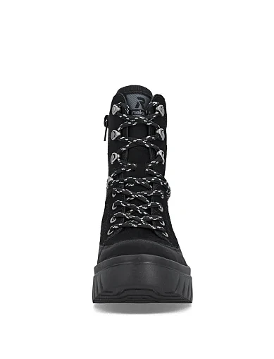 Женские ботинки Rieker замшевые черные - фото 5 - Miraton