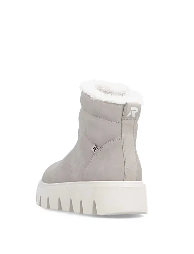 Женские ботинки из экокожи рисового цвета - фото 5 - Miraton