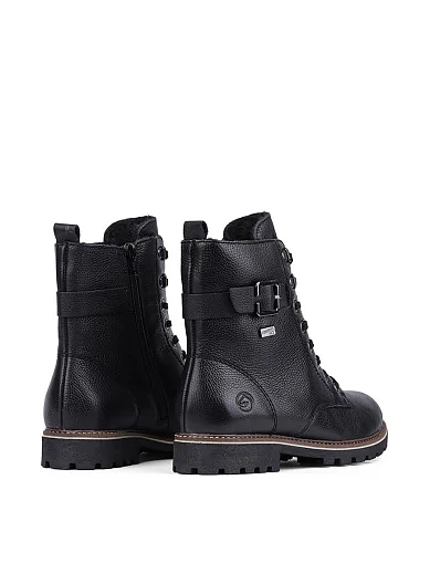 Женские ботинки Rieker из экокожи черные - фото 4 - Miraton