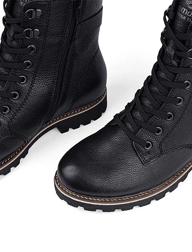 Женские ботинки Rieker из экокожи черные - фото 5 - Miraton