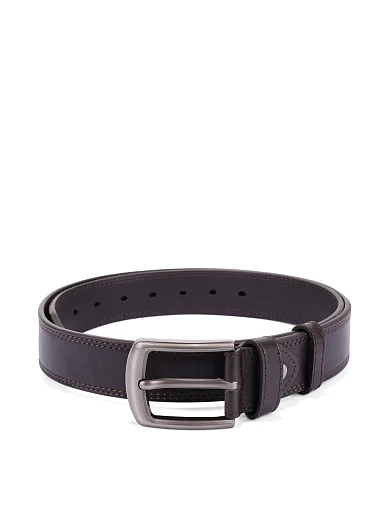 Ремінь шкіряний коричневий (91026C-1) - фото 1 - Miraton