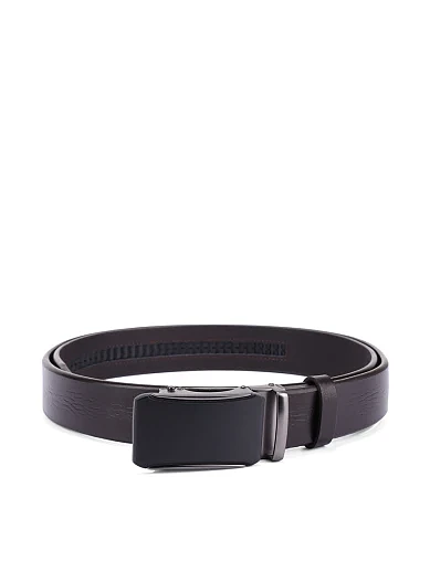 Ремінь шкіряний коричневий (91026C-2) - фото 1 - Miraton