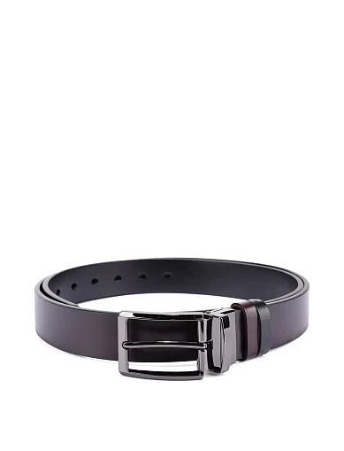 Ремінь шкіряний коричневий (91026CB-1) - фото 1 - Miraton