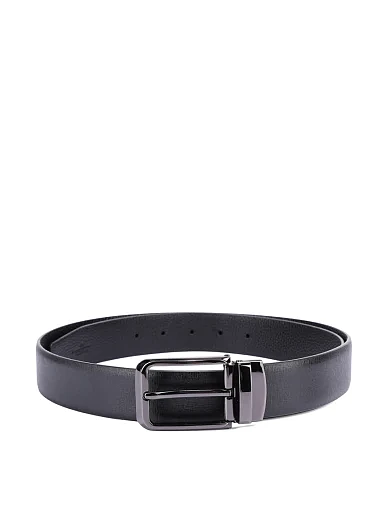 Ремінь шкіряний чорний (MMAW-06) - фото 1 - Miraton