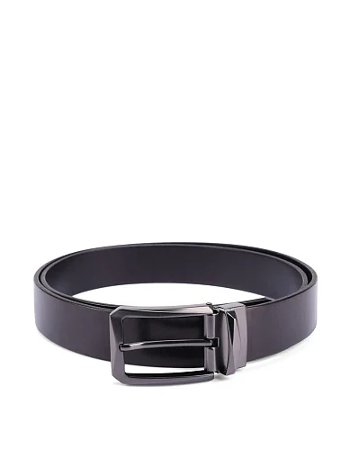 Ремінь шкіряний чорний (Y001-8) - фото 1 - Miraton