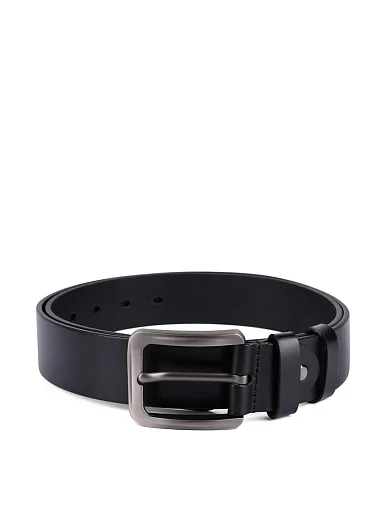 Ремінь шкіряний чорний (FW24B8) - фото 1 - Miraton