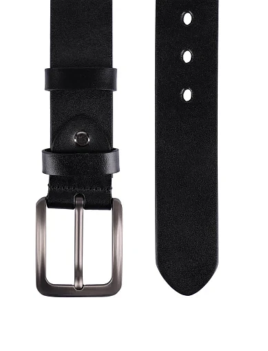 Ремінь шкіряний чорний (FW24B8) - фото 2 - Miraton