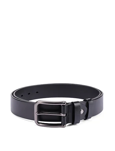 Ремінь шкіряний чорний (Z926B-1) - фото 1 - Miraton