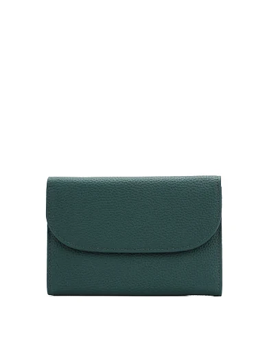 Гаманець шкіряний зелений(6941-2-1) - фото 1 - Miraton