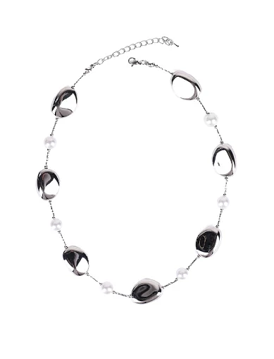 Кольє в сріблі з перлами(LS-17) - фото 1 - Miraton