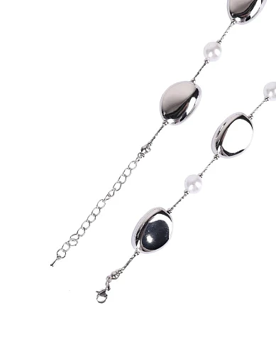 Кольє в сріблі з перлами(LS-17) - фото 2 - Miraton