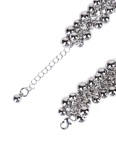 Кольє з срібних намистин(LS-18) - фото 2 - Miraton