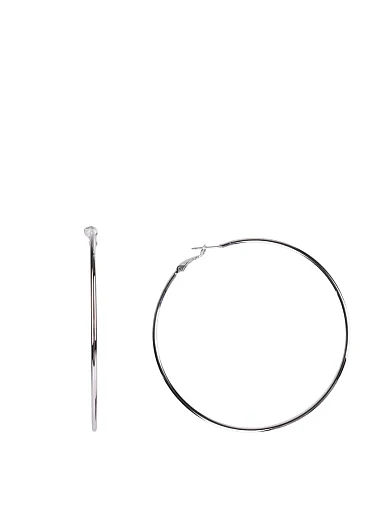 Сережки круглі в сріблі(WJ-1) - фото 1 - Miraton