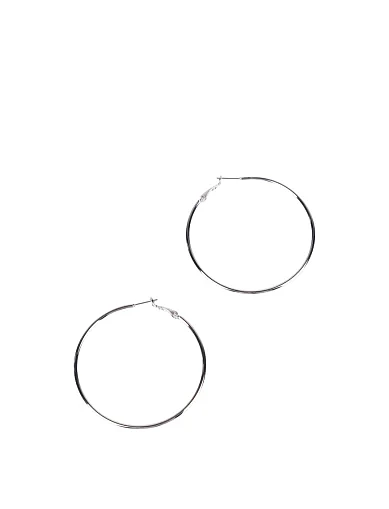 Серьги круглые в серебре - фото 2 - Miraton