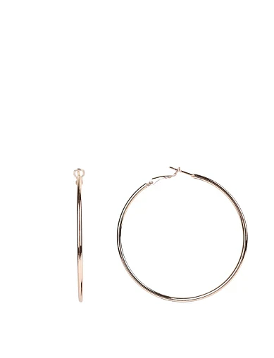 Серьги круглые в позолоте - фото 1 - Miraton