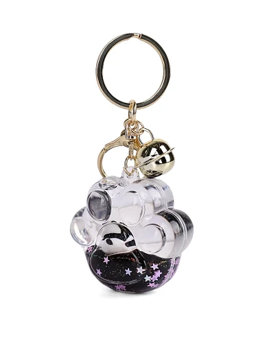 Брелок підвіска чорно-білий з блискітками(TK-4) - фото 1 - Miraton