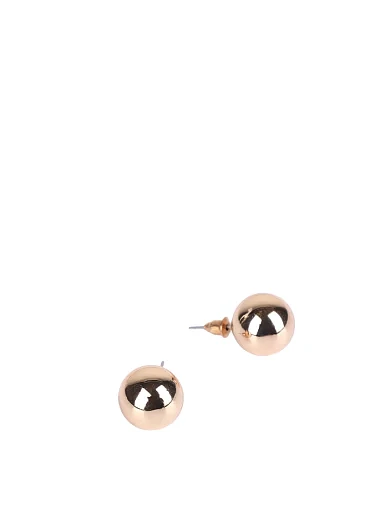 Сережки-гвоздики з кульками в позолоті(KB-1) - фото 2 - Miraton