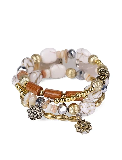 Браслет многослойный из бусин - фото 2 - Miraton