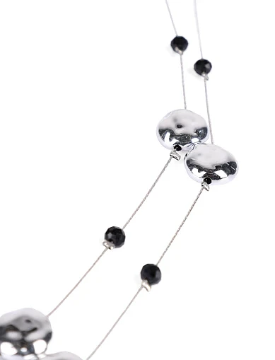 Кольє багатошарове в сріблі(KB-27) - фото 2 - Miraton