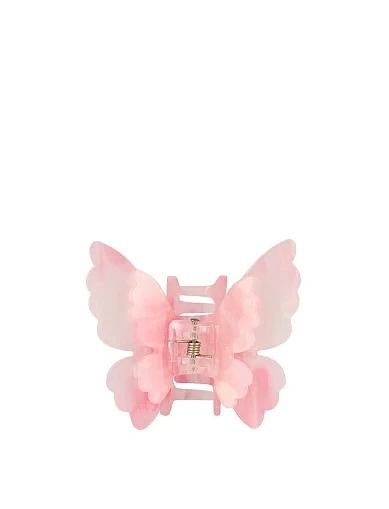Заколка-краб бабочка розовая - фото 1 - Miraton
