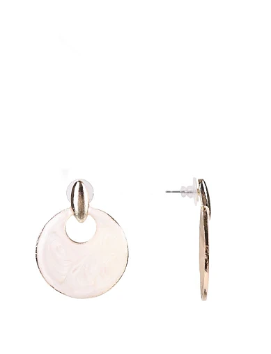 Сережки підвіски круглі(PX-75) - фото 1 - Miraton