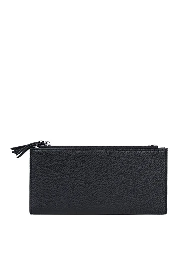 Кошелек кожаный черный - фото 2 - Miraton