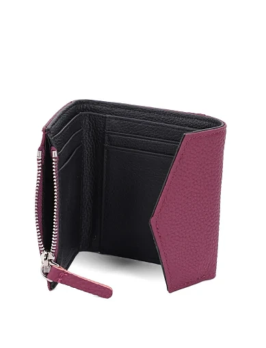 Гаманець шкіряний фіолетовий(703-2) - фото 4 - Miraton