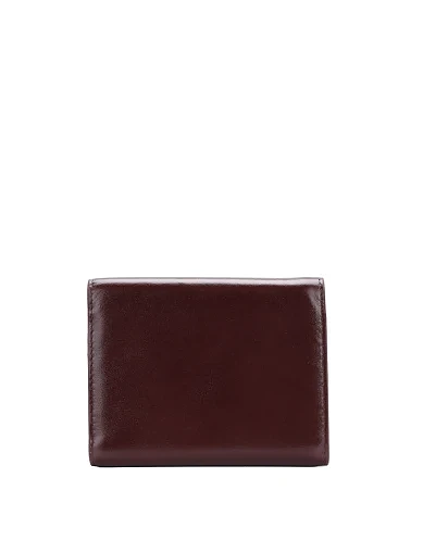 Гаманець-конверт шкіряний бордовий на кнопці(6923-1 FW25-26) - фото 3 - Miraton