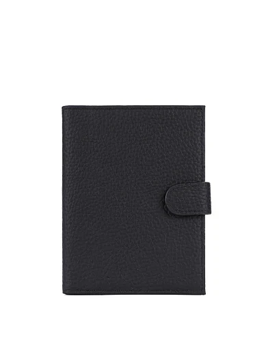 Кошелек кожаный черный - фото 1 - Miraton